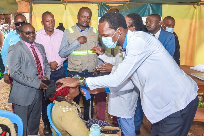 Over 1500 people with eye complications in Kirinyaga County receive treatment.